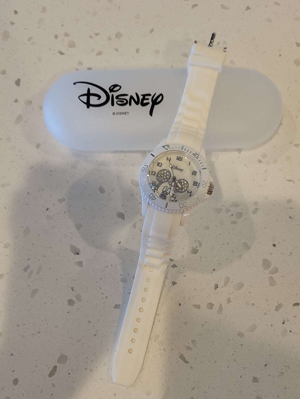Disney White Silicone Watch with Mickey Accent